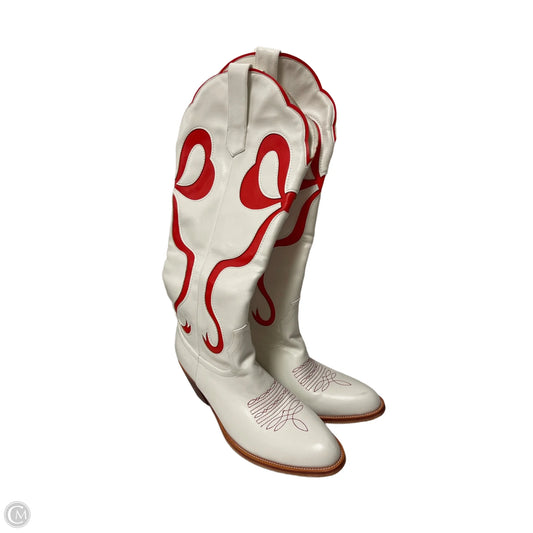 Boots Western By Clothes Mentor In White, Size: 9