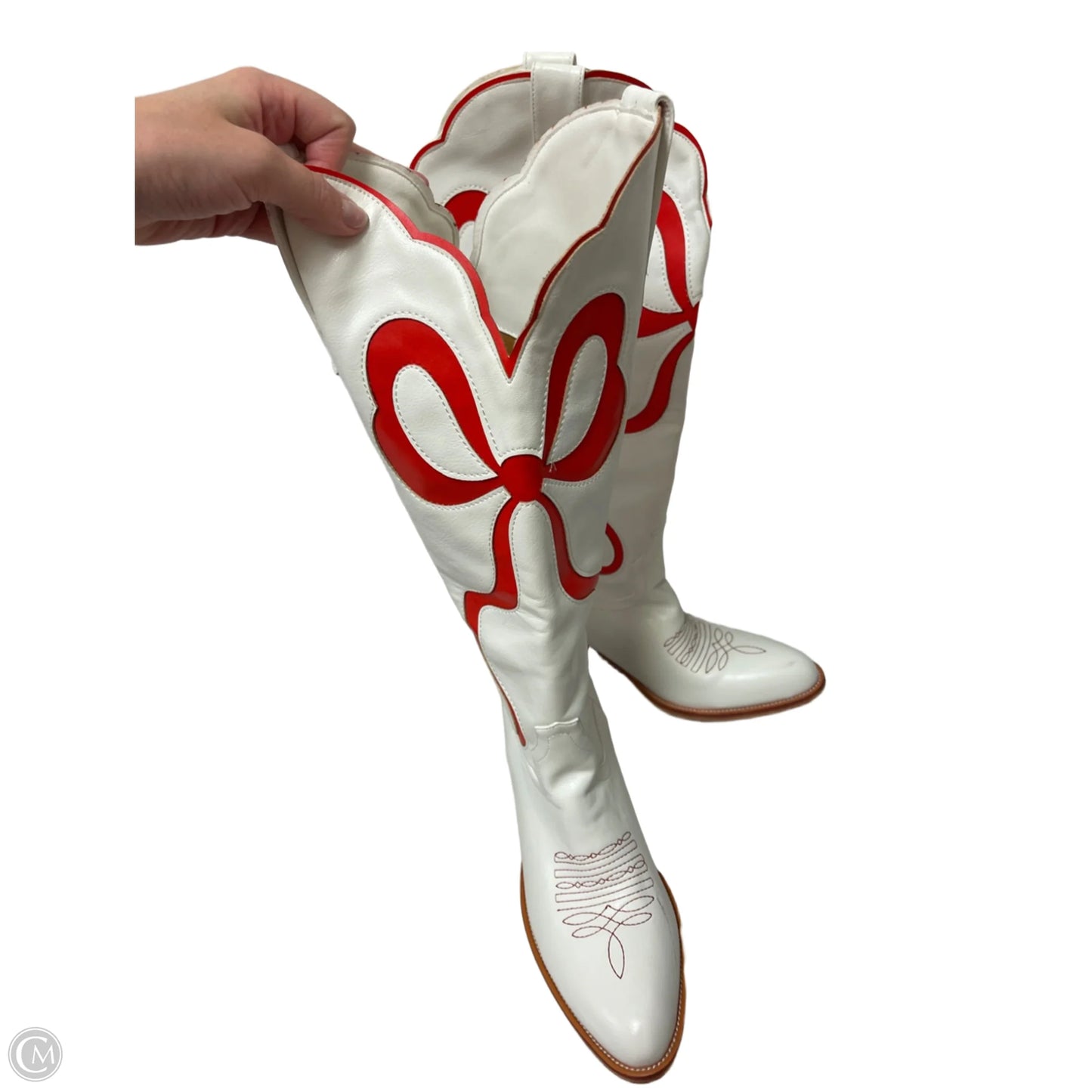Boots Western By Clothes Mentor In White, Size: 9