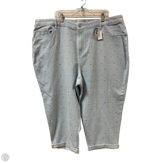 Jeans Cropped By Lane Bryant In Blue Denim, Size: 24