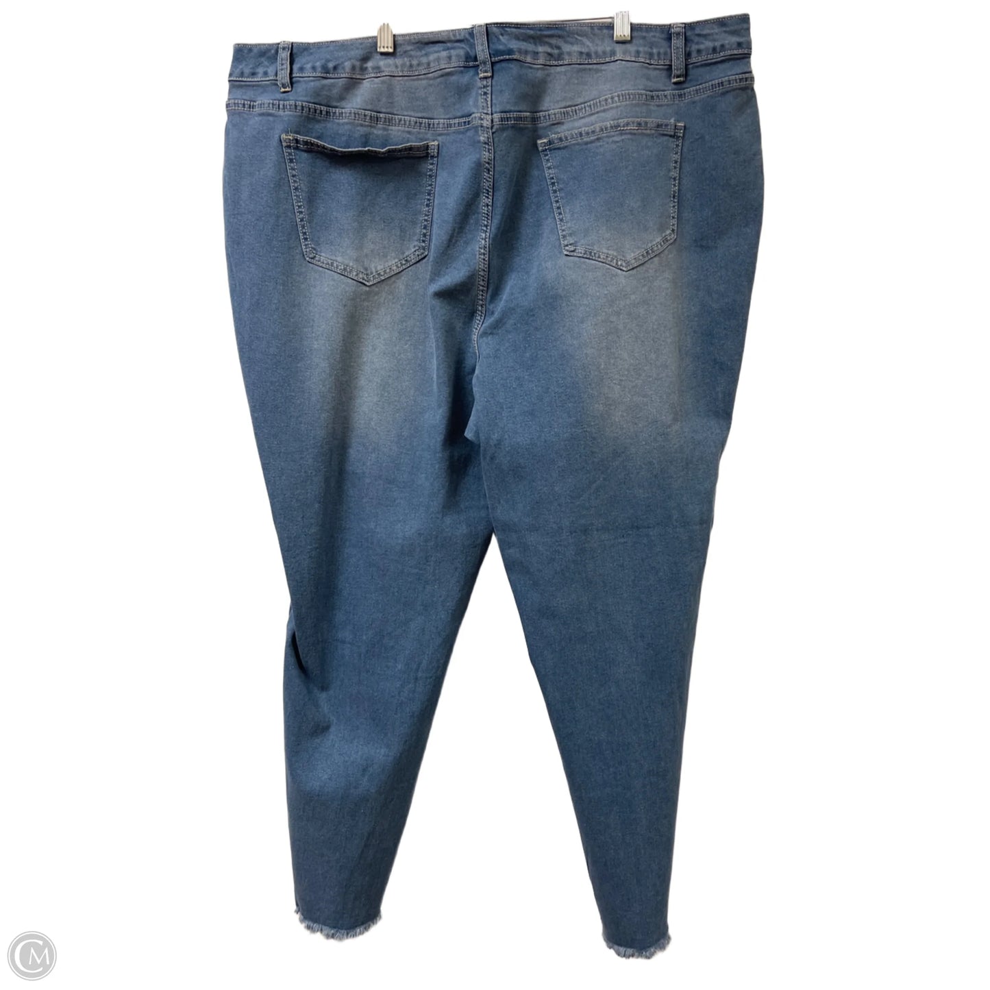 Jeans Straight By Ashley Stewart In Blue Denim, Size: 24