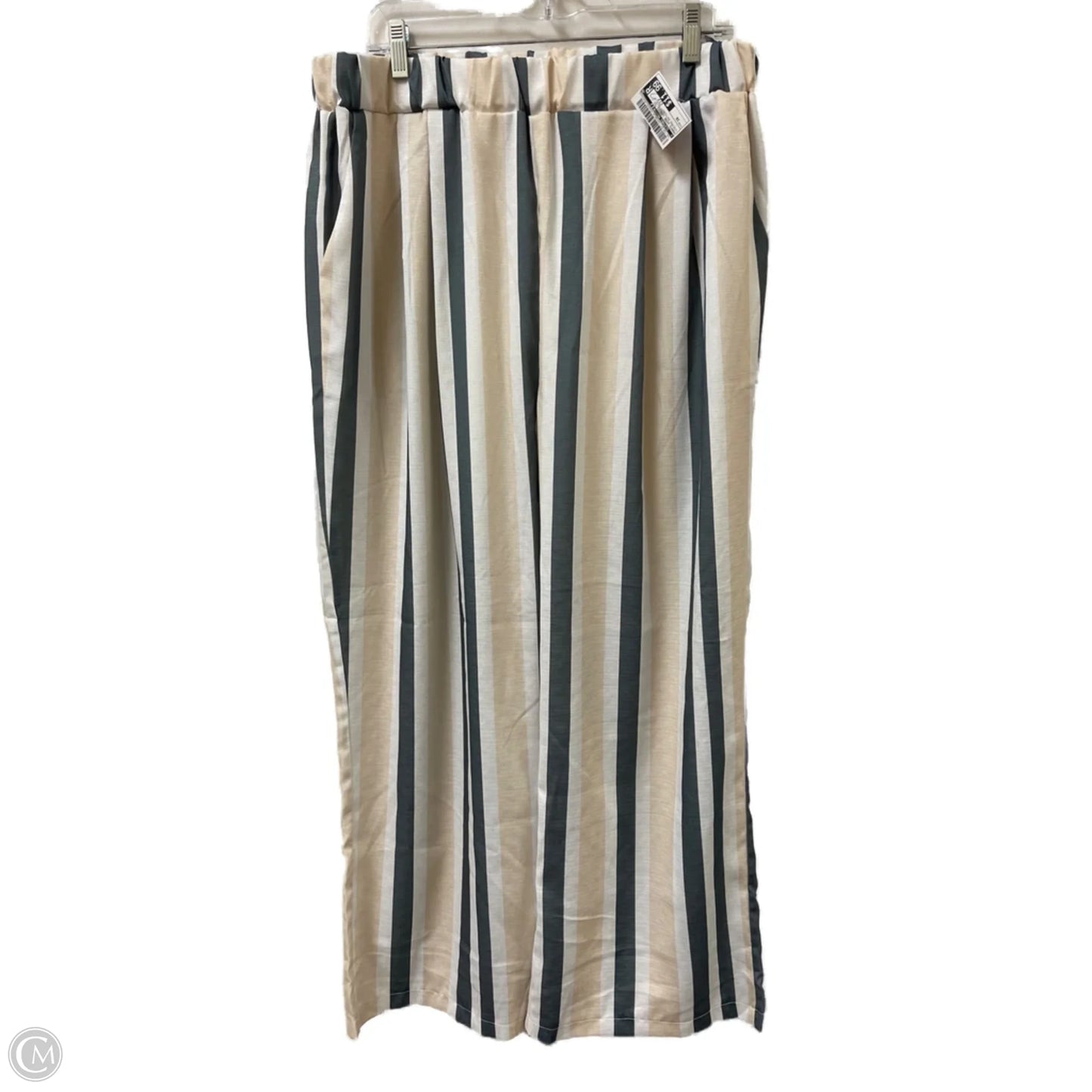 Pants Wide Leg By Clothes Mentor In Striped Pattern, Size: 16