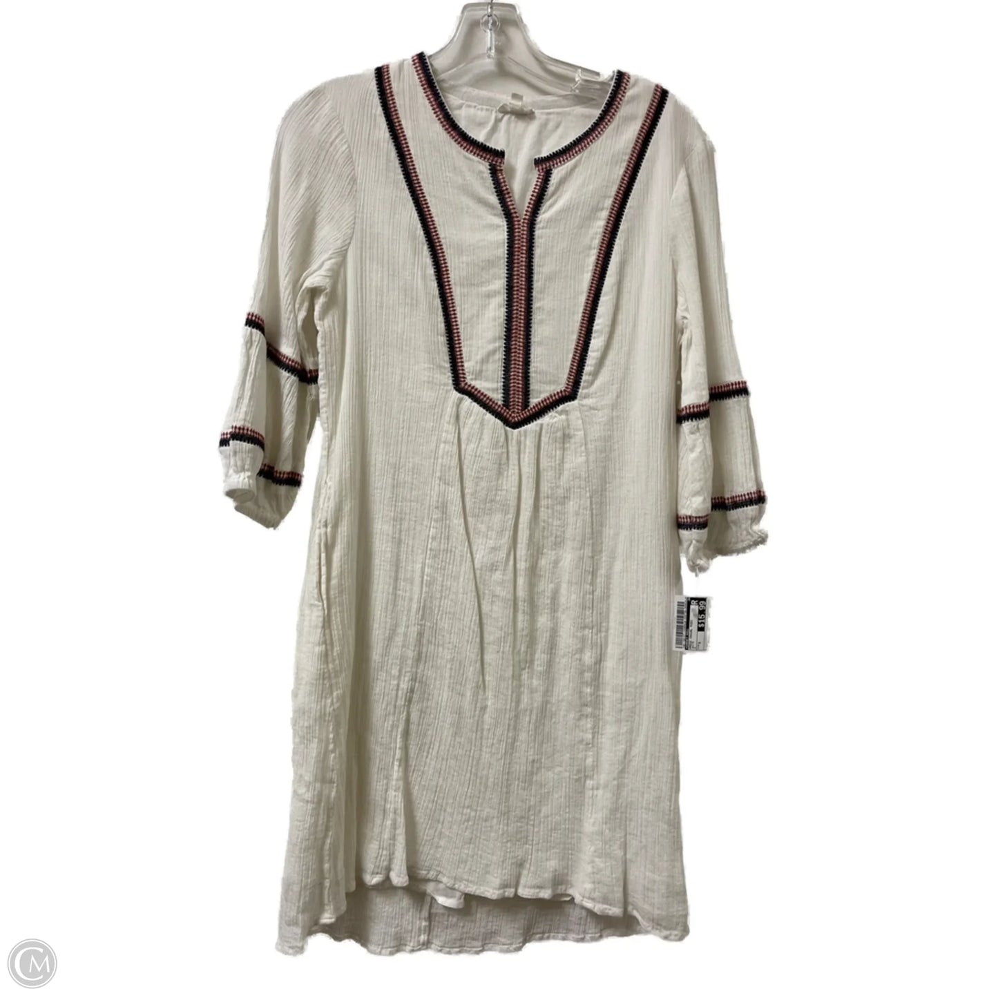 Dress Casual Midi By Garnet Hill In White, Size: S