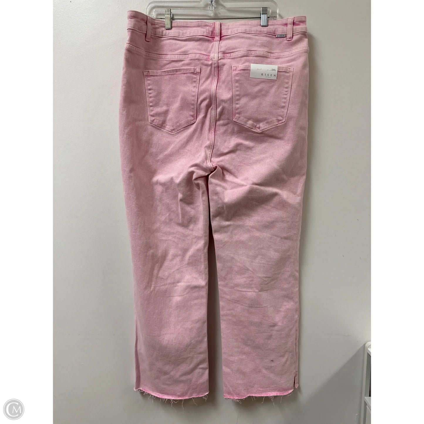 Jeans Wide Leg By Risen In Pink, Size: 22