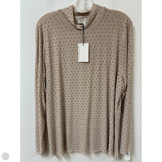 Top Long Sleeve By Skies Are Blue In Cream, Size: 2x