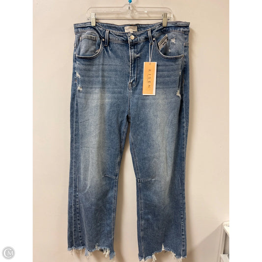 Jeans Boyfriend By Risen In Blue Denim, Size: 22