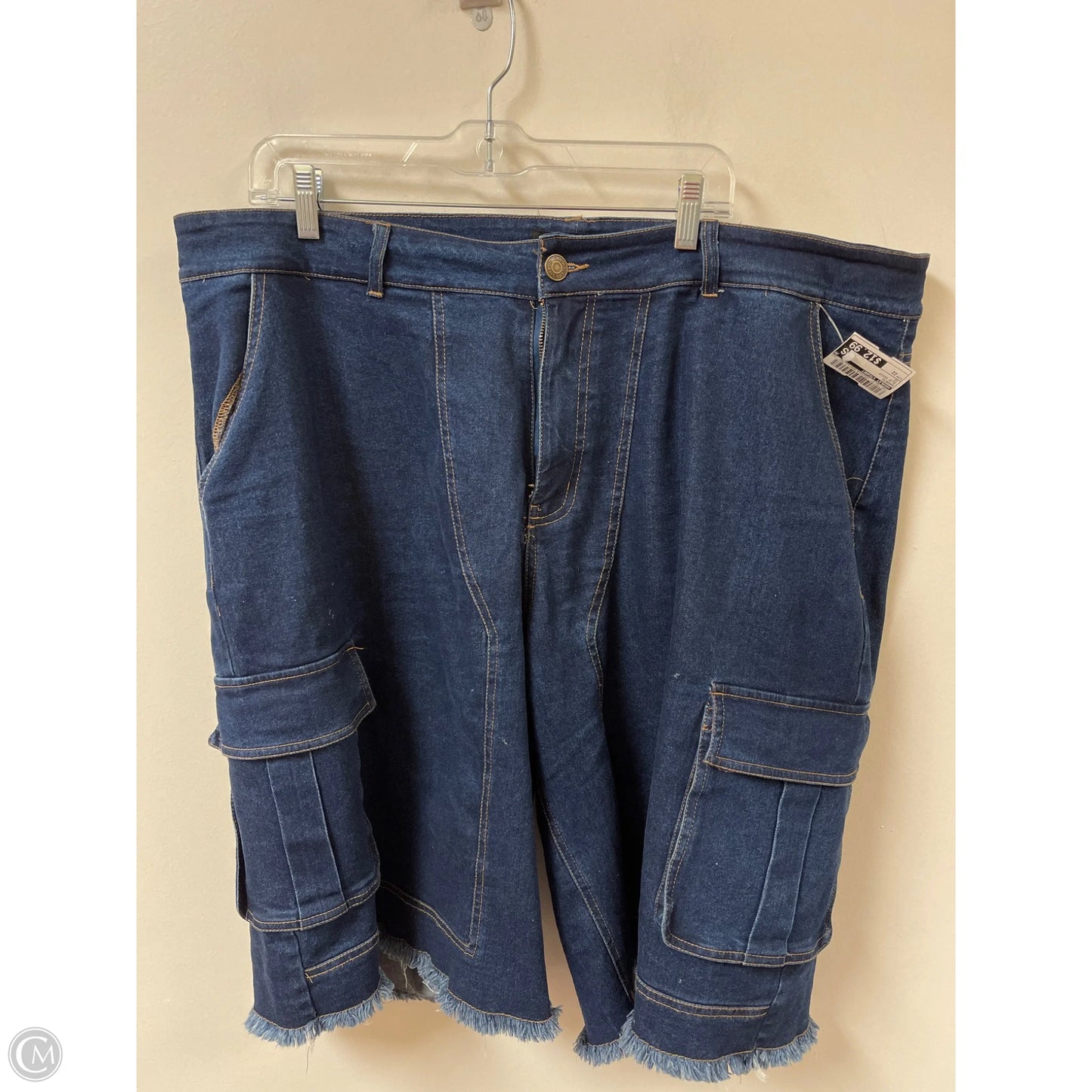 Shorts By Ashley Stewart In Blue Denim, Size: 22