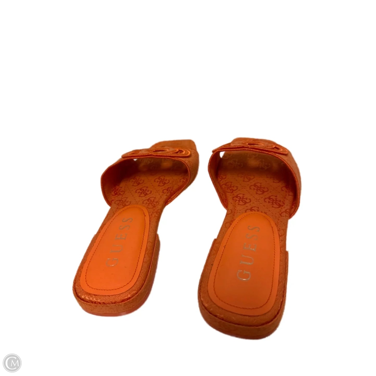 Sandals Flats By Guess In Orange, Size: 11