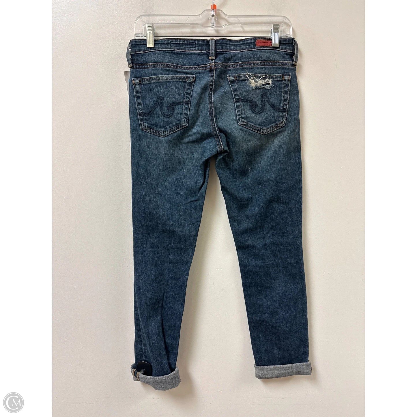 Jeans Cropped By Adriano Goldschmied In Blue Denim, Size: 2