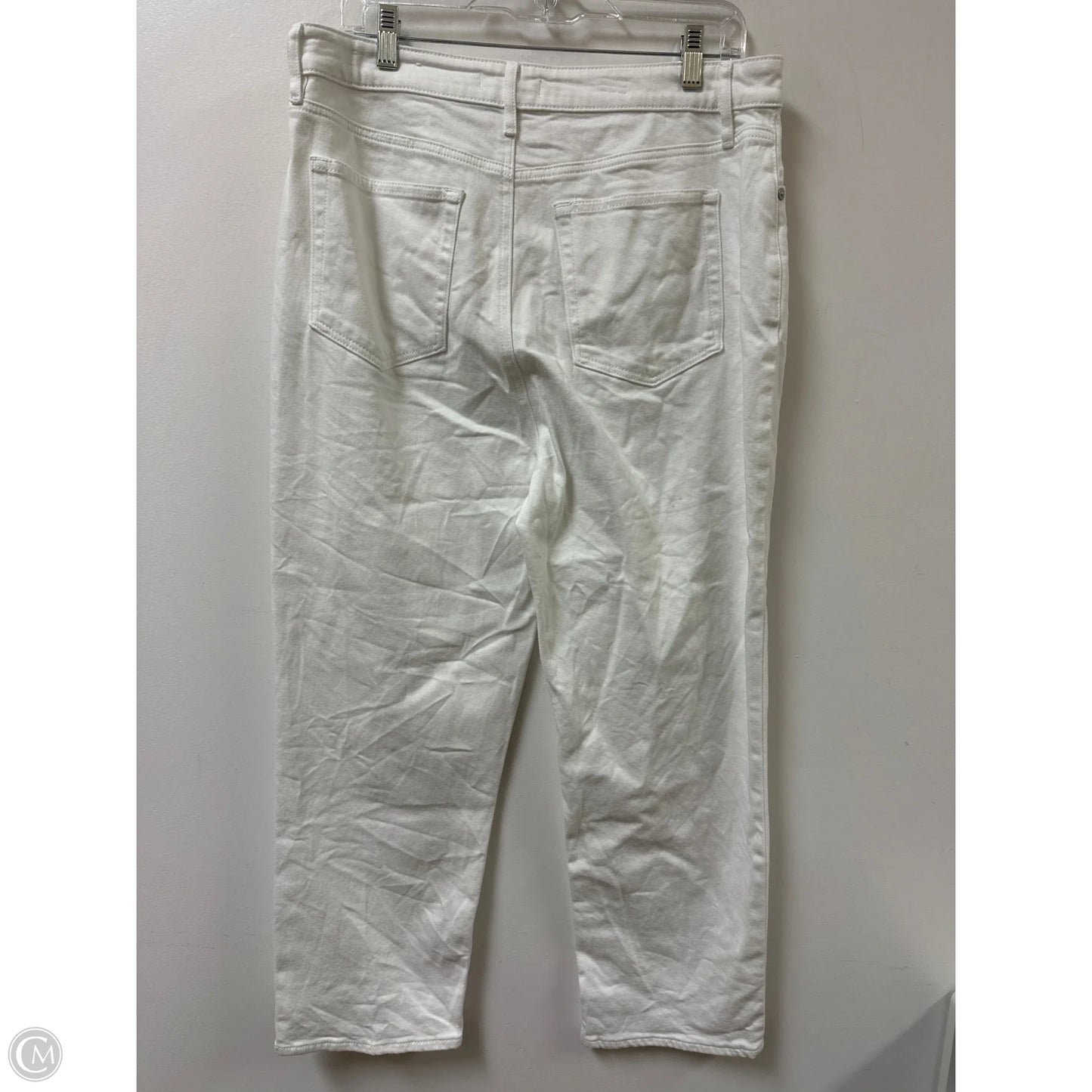 Jeans Wide Leg By Loft In White, Size: 12
