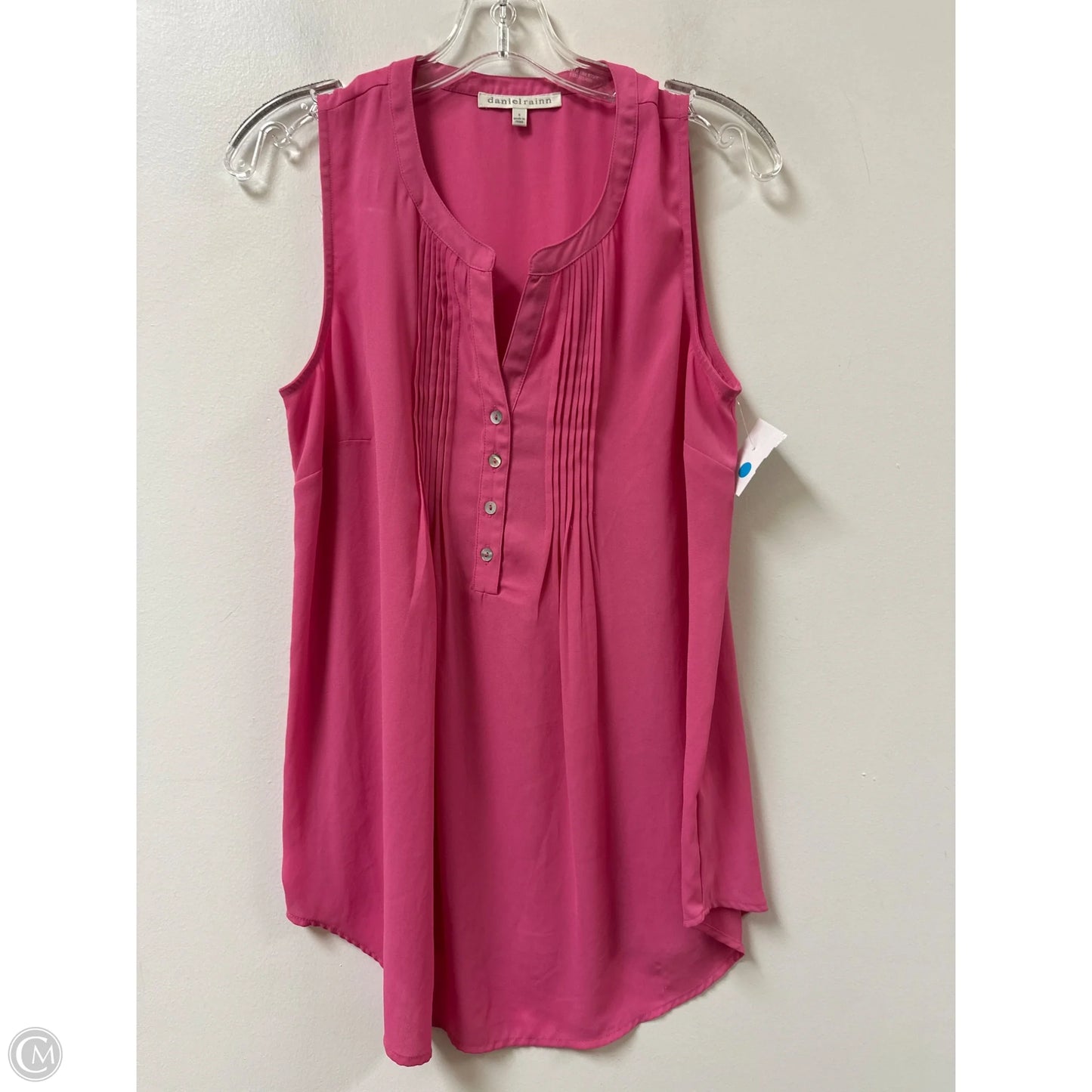 Top Sleeveless By Daniel Rainn In Pink, Size: S