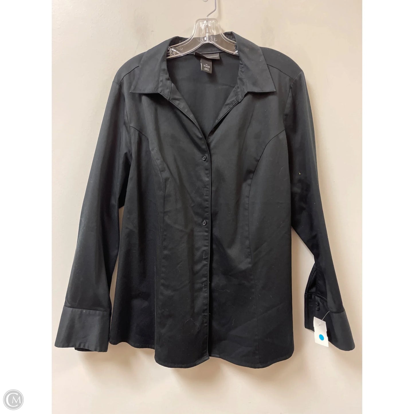 Blouse Long Sleeve By Lane Bryant In Black, Size: 2x