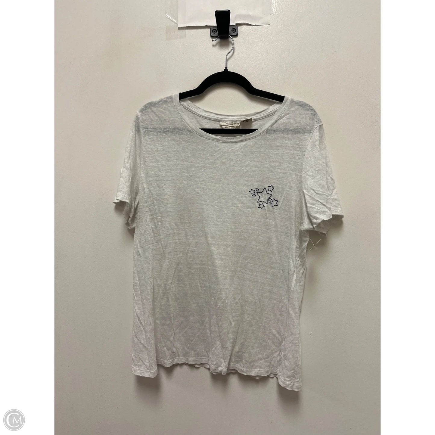 Top Short Sleeve By Christian Siriano In Yellow, Size: Xl
