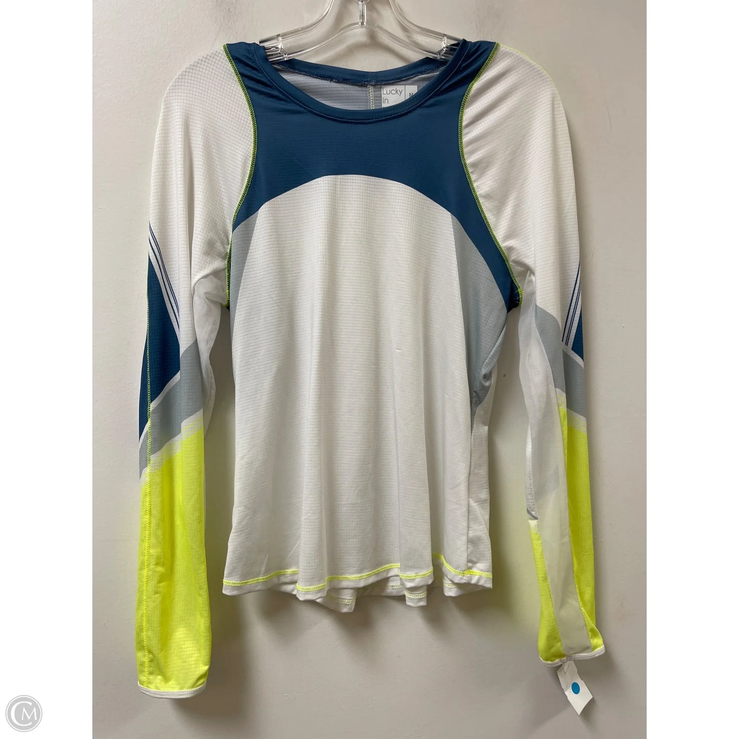Athletic Top Long Sleeve Crewneck By Clothes Mentor In Yellow, Size: M