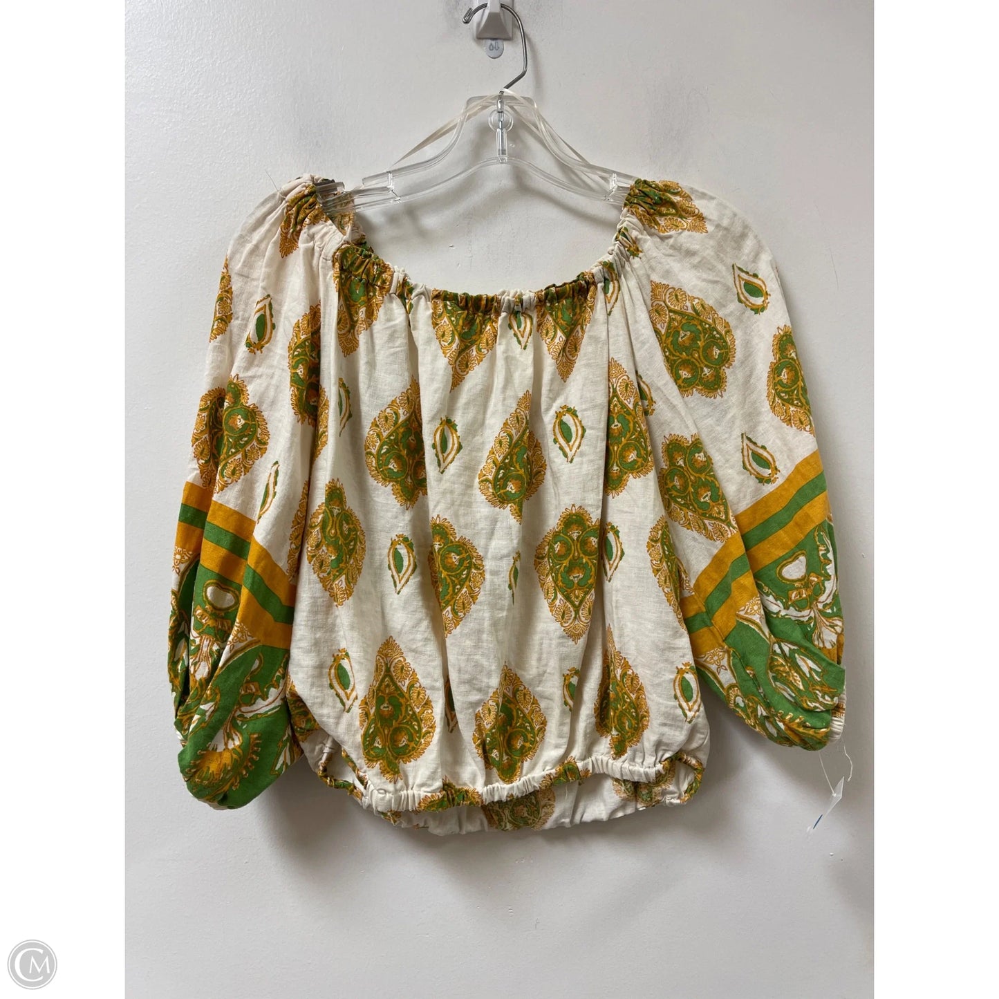Top Long Sleeve By Haute Hippie In Yellow, Size: S