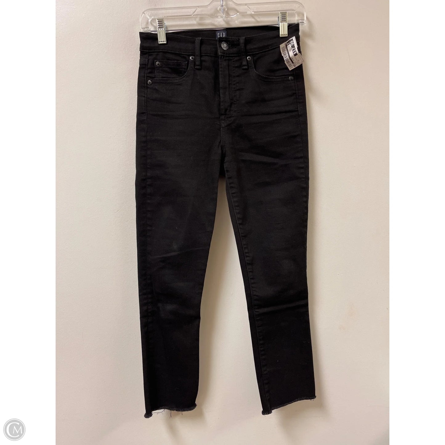 Jeans Skinny By Gap In Black, Size: 0