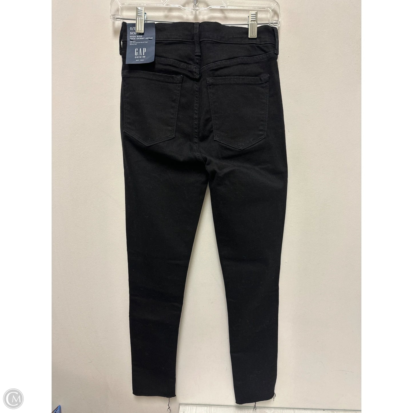 Jeans Skinny By Gap In Black, Size: 2
