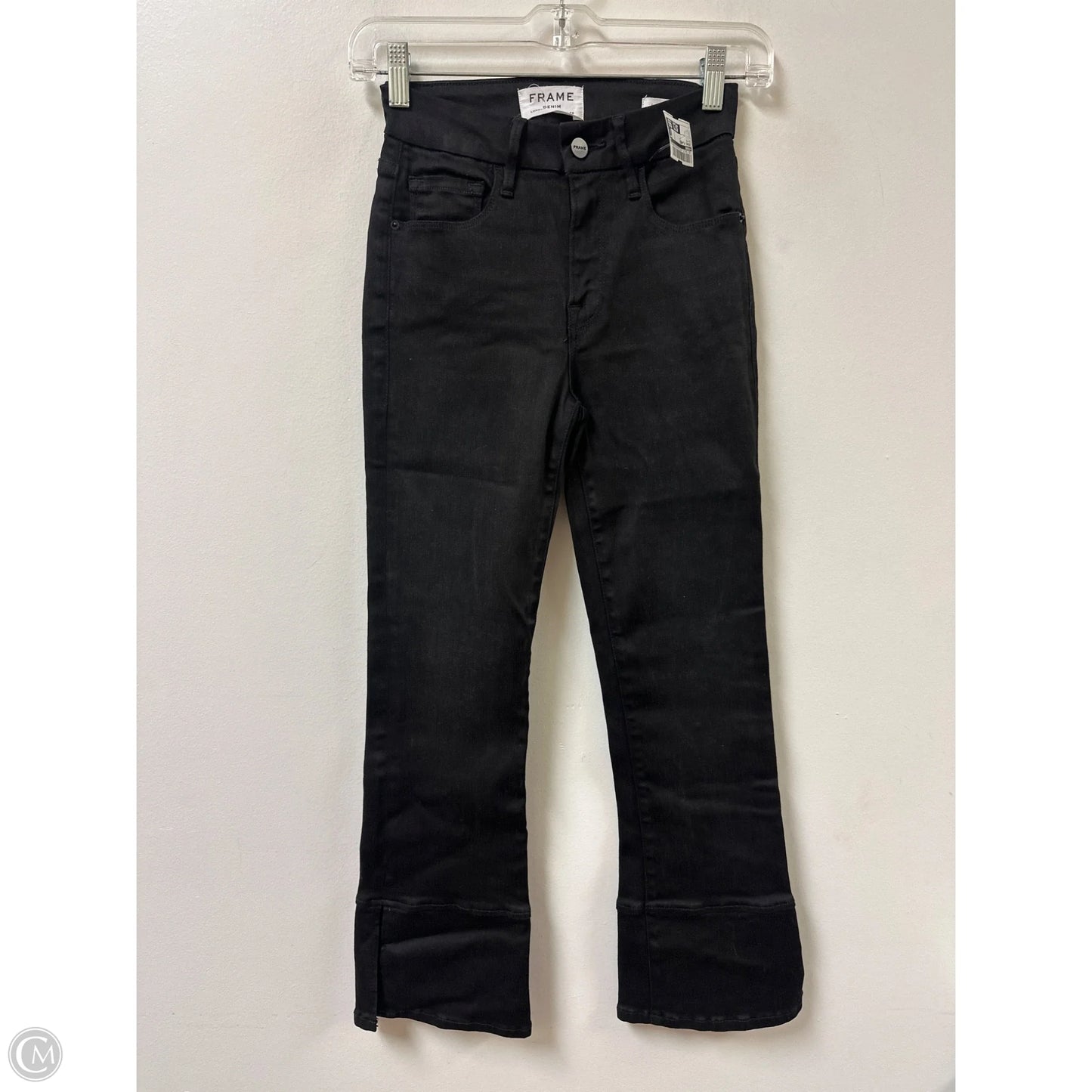 Jeans Flared By Frame In Black, Size: 0