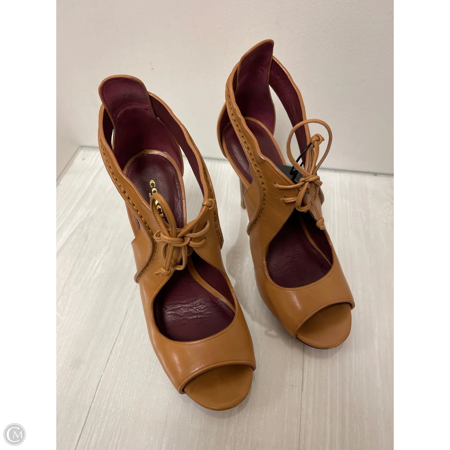 Shoes Designer By Coach In Tan, Size: 7.5