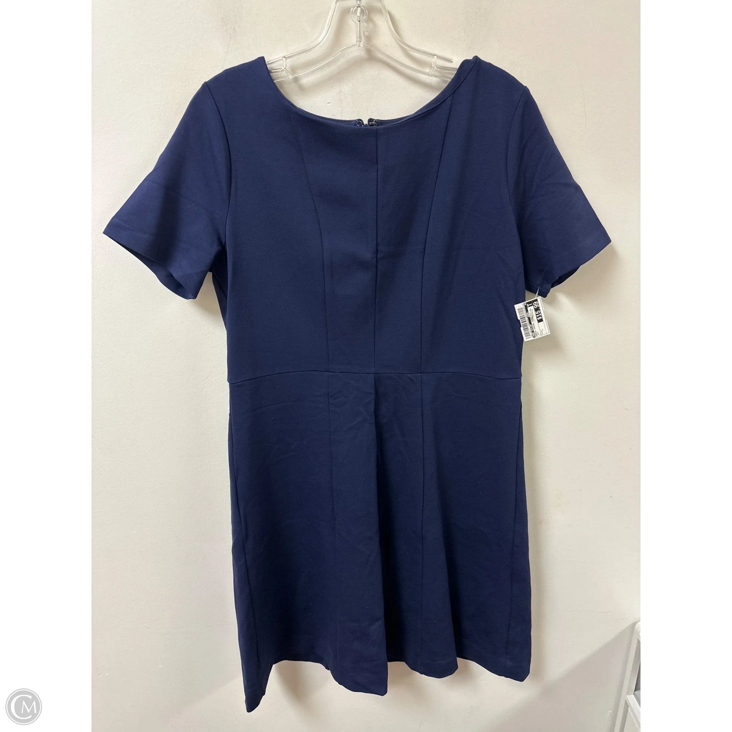 Dress Casual Midi By Ann Taylor In Navy, Size: L