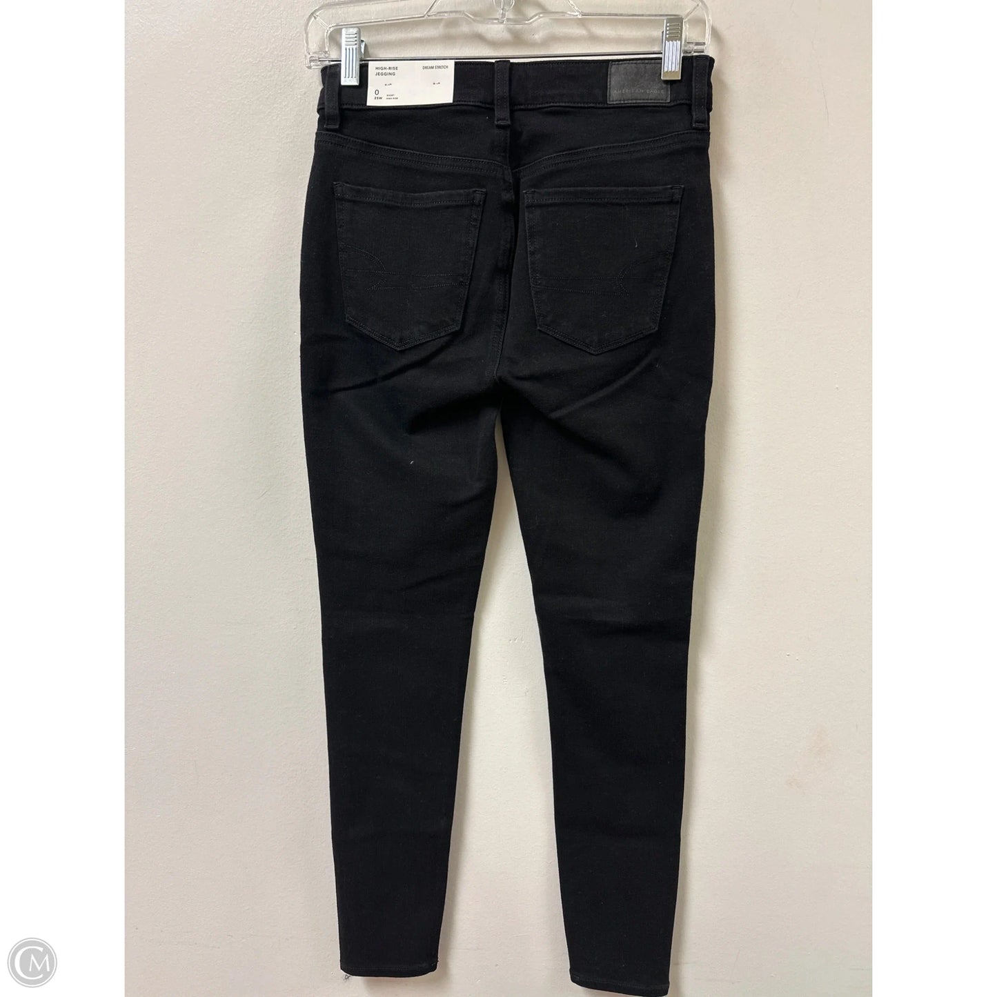 Jeans Skinny By American Eagle In Black, Size: 0