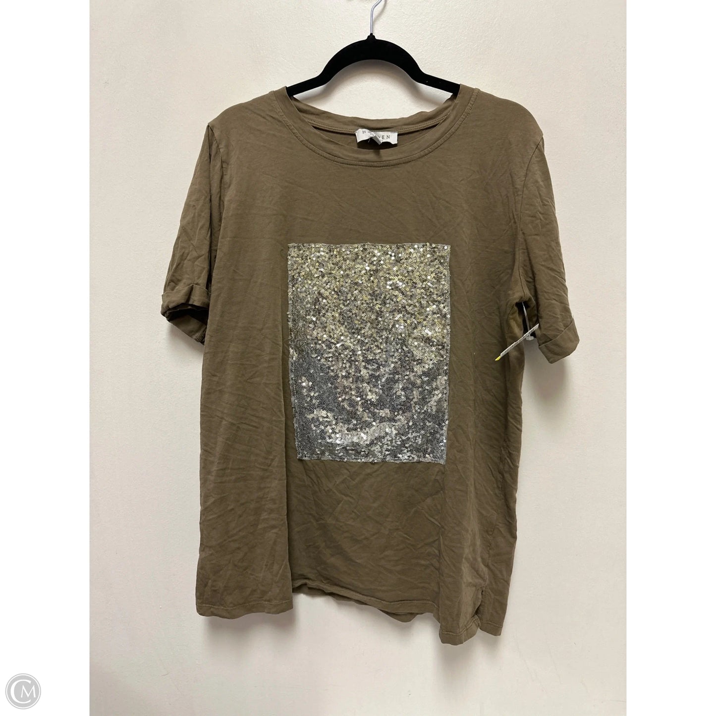 Top Short Sleeve By Hayden La In Tan, Size: L