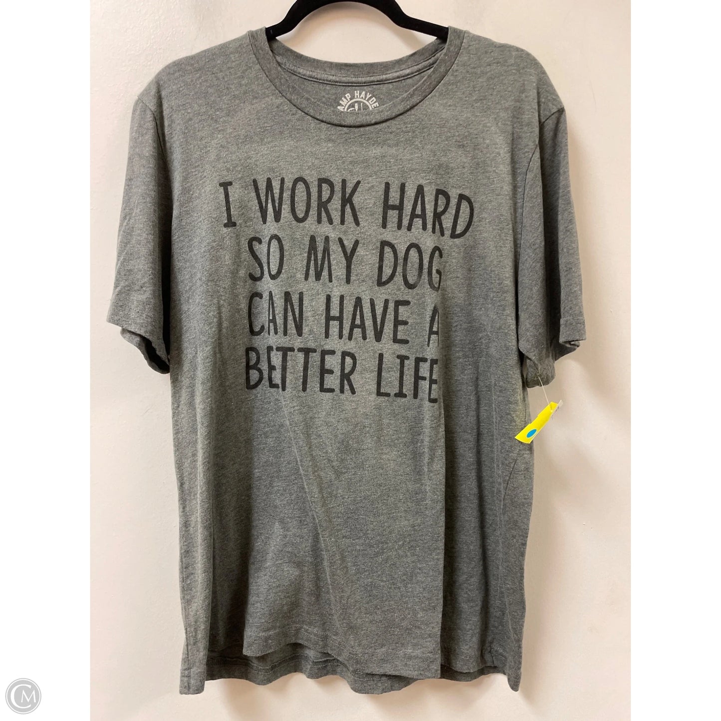 Top Short Sleeve By Clothes Mentor In Grey, Size: Xl