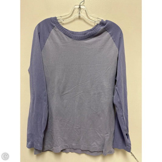 Athletic Top Long Sleeve Crewneck By Clothes Mentor In Purple, Size: L