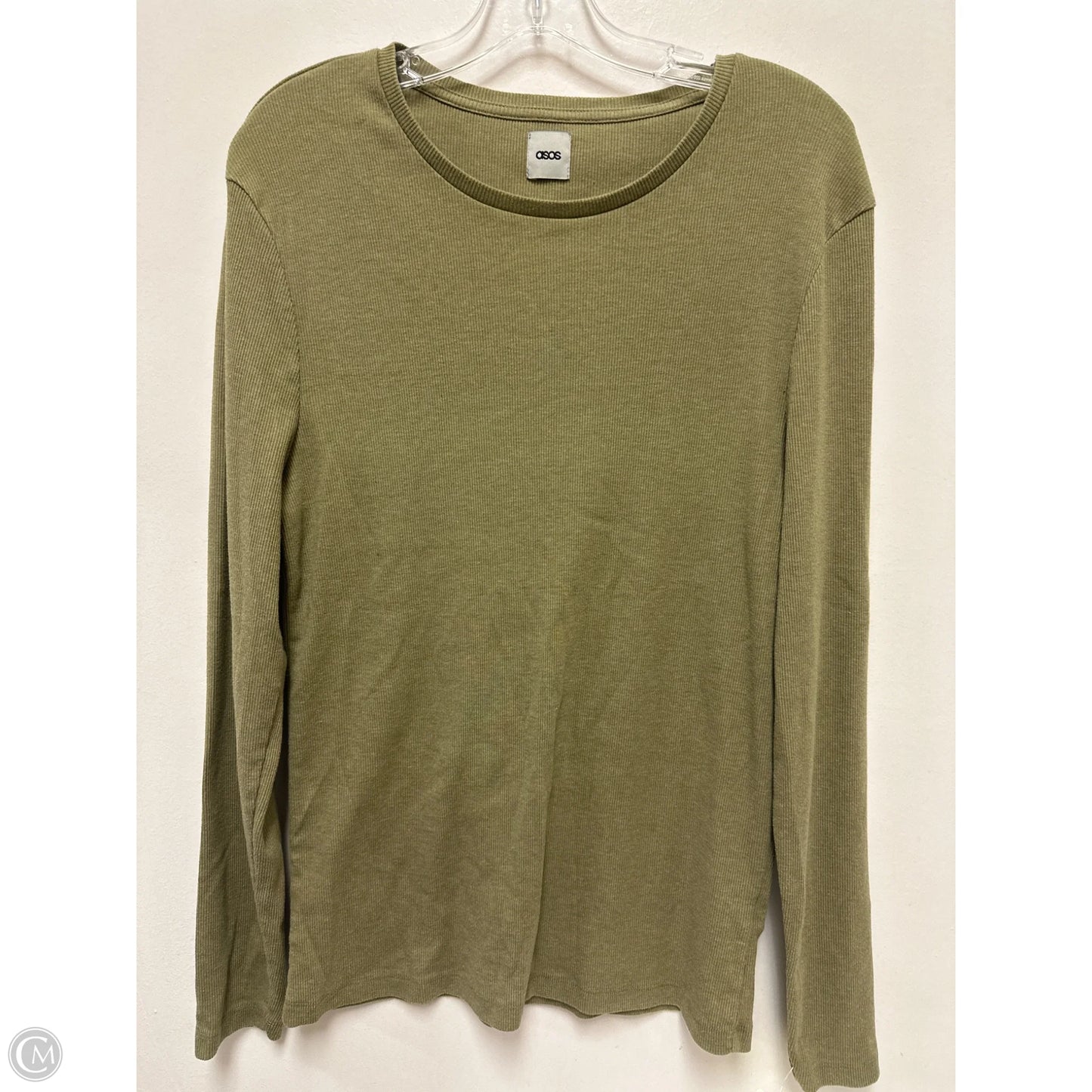Top Long Sleeve By Asos In Green, Size: L