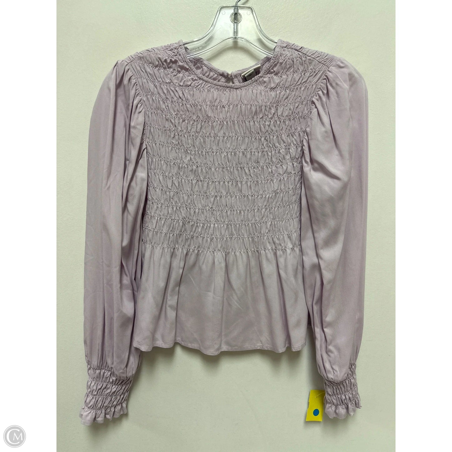 Top Long Sleeve By A New Day In Purple, Size: Xs