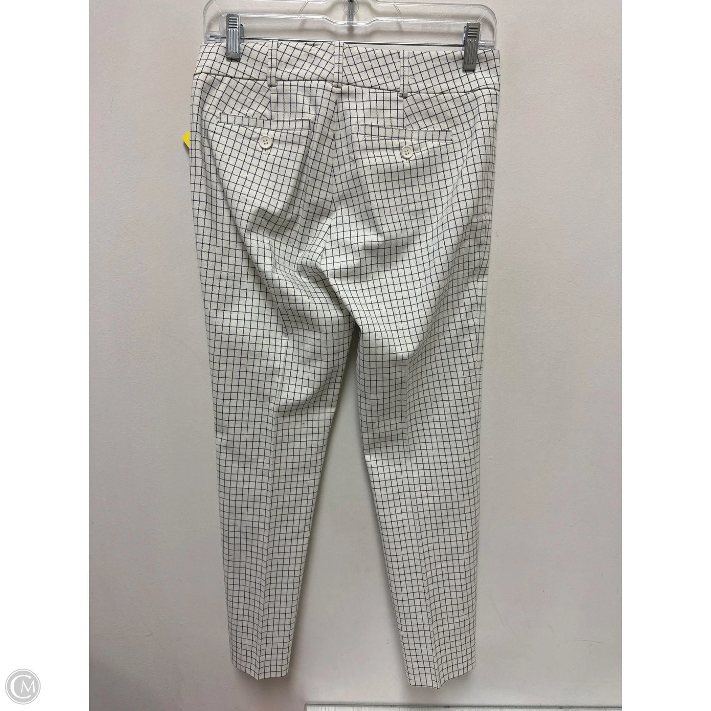 Pants Cropped By Club Monaco In Checkered Pattern, Size: 0