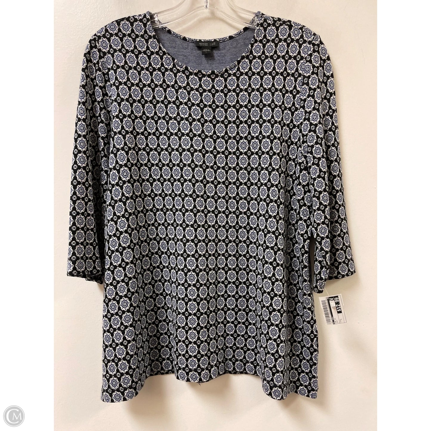 Top Short Sleeve By J. Jill In Navy, Size: L