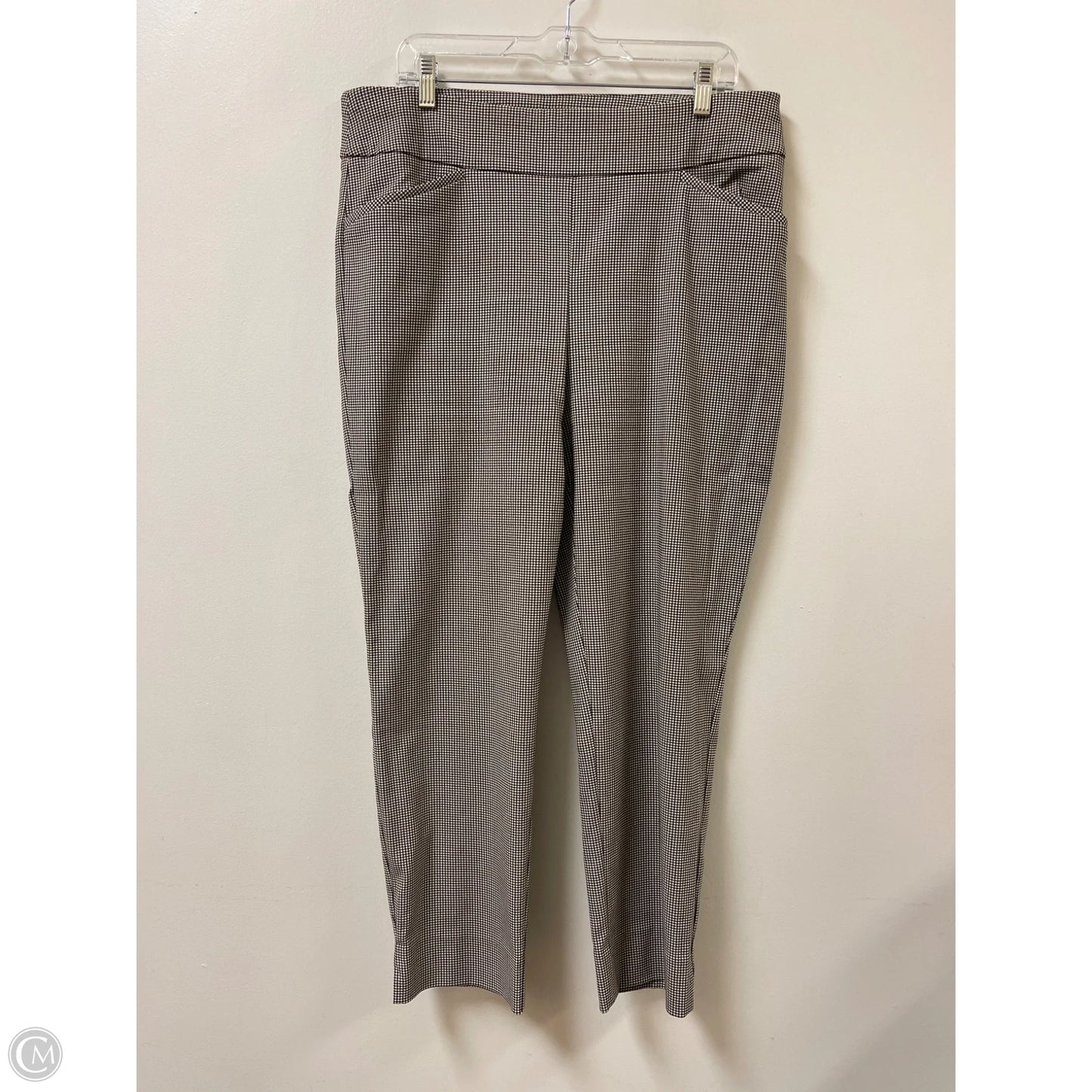 Pants Dress By Chicos In Brown & Cream, Size: 14