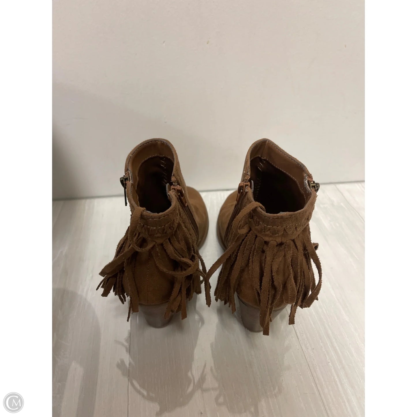 Boots Ankle Heels By Indigo Rd In Brown, Size: 8