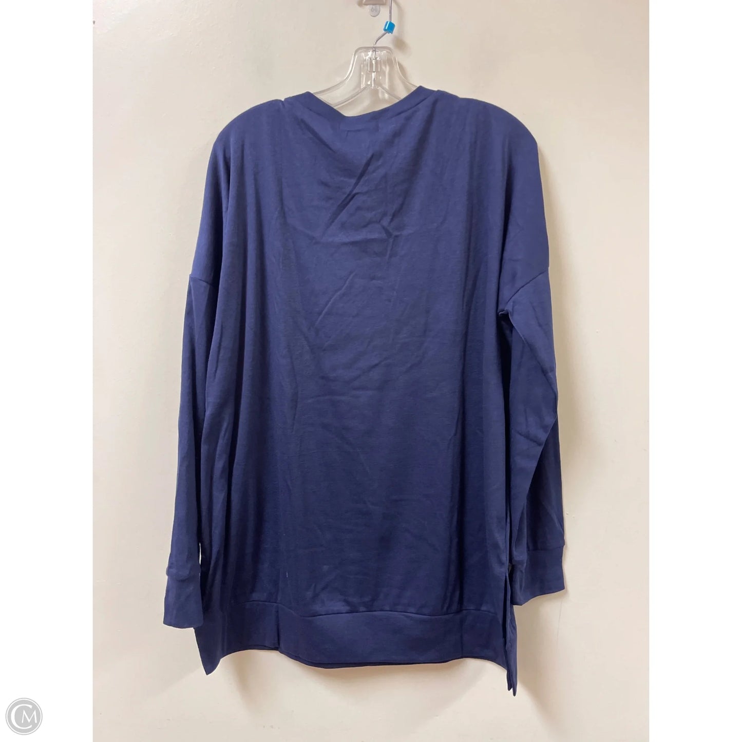 Top Long Sleeve By Clothes Mentor In Navy, Size: Xl