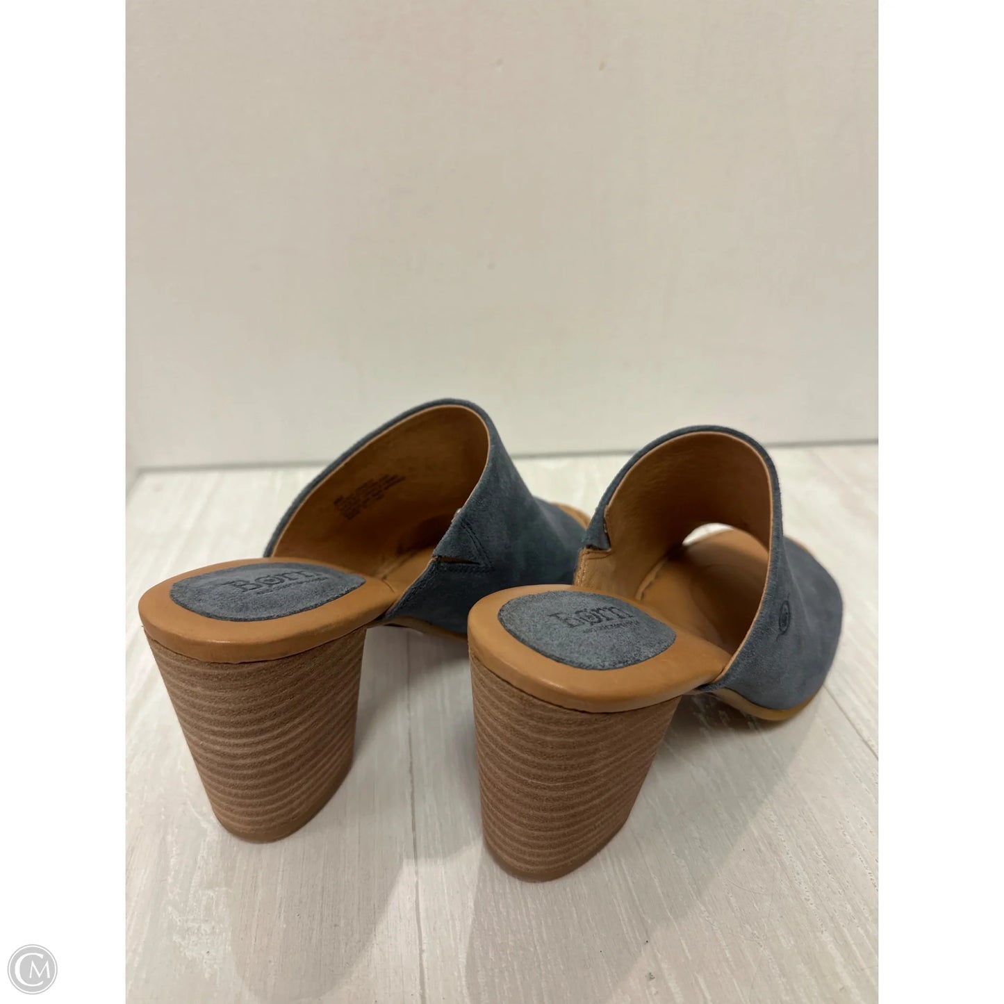 Sandals Heels Block By Born In Blue Denim, Size: 8