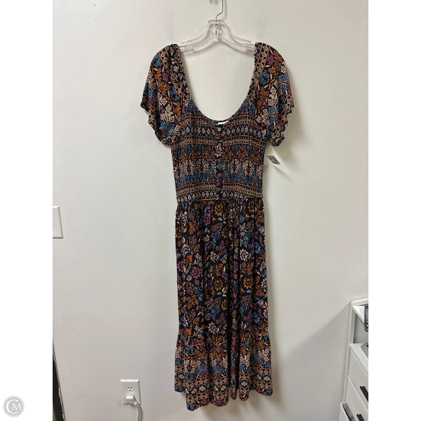Dress Casual Maxi By Clothes Mentor In Multi-colored, Size: Xl