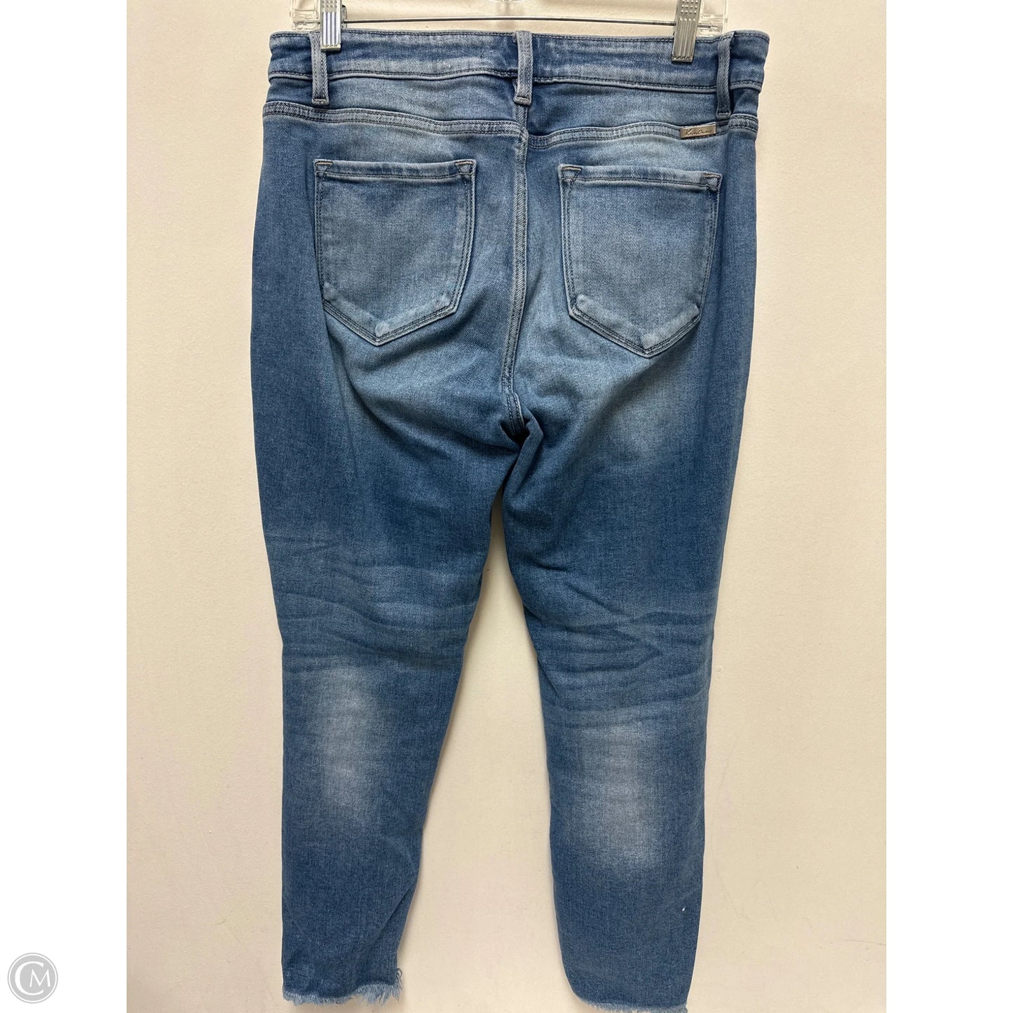 Jeans Cropped By Kancan In Blue Denim, Size: 14