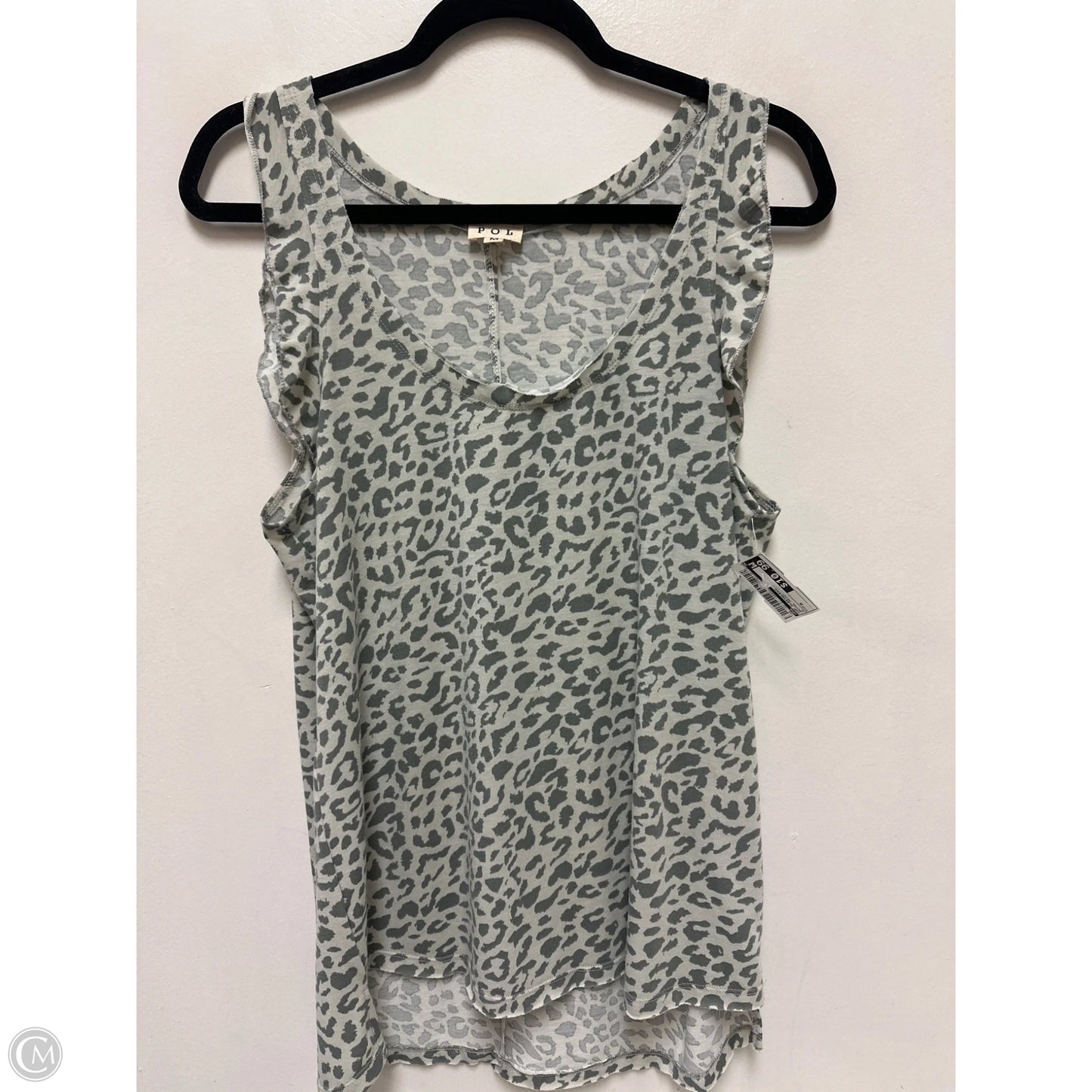 Top Sleeveless By Pol In Animal Print, Size: M