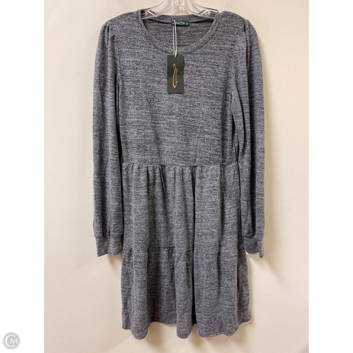 Dress Casual Midi By Clothes Mentor In Grey, Size: M