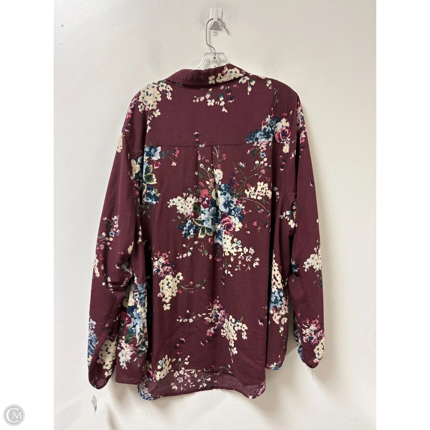Top Long Sleeve By Torrid In Floral Print, Size: 3x