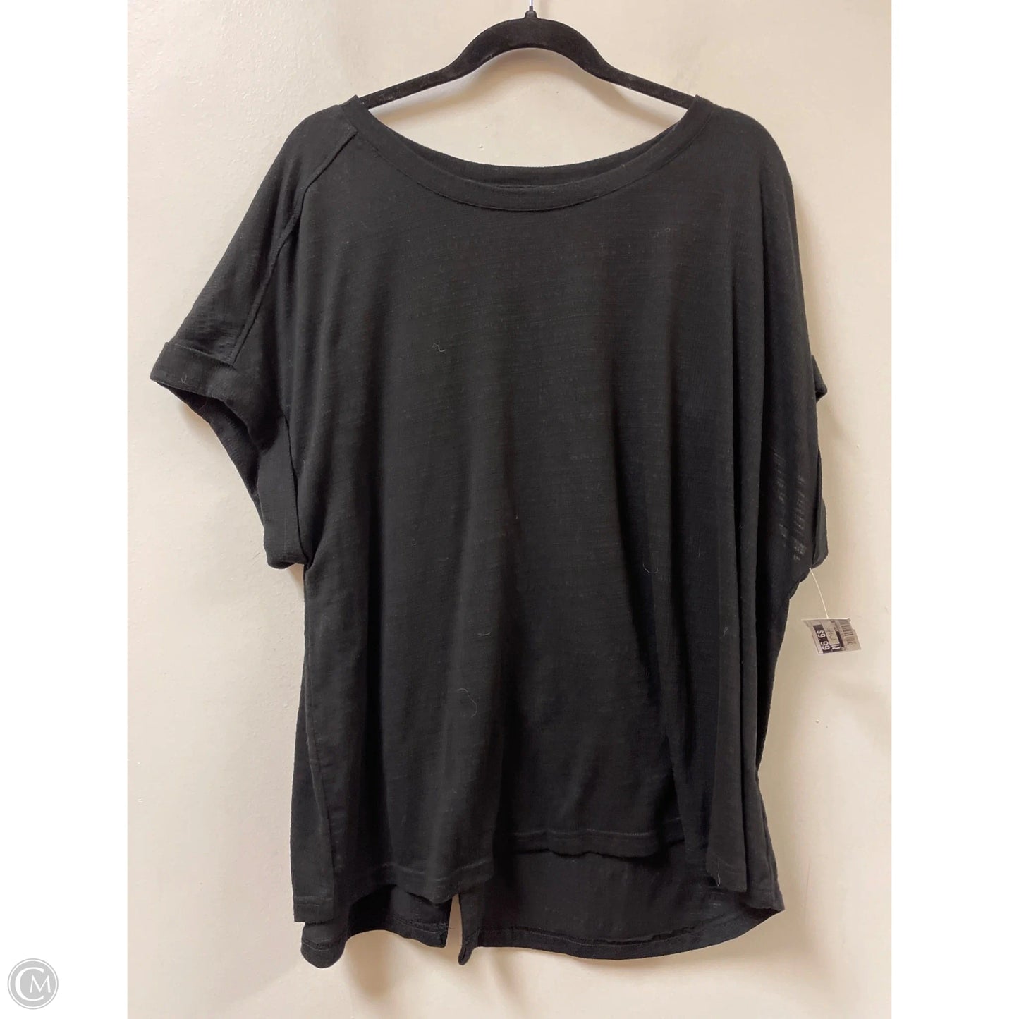 Top Short Sleeve By Jane And Delancey In Black, Size: 2x