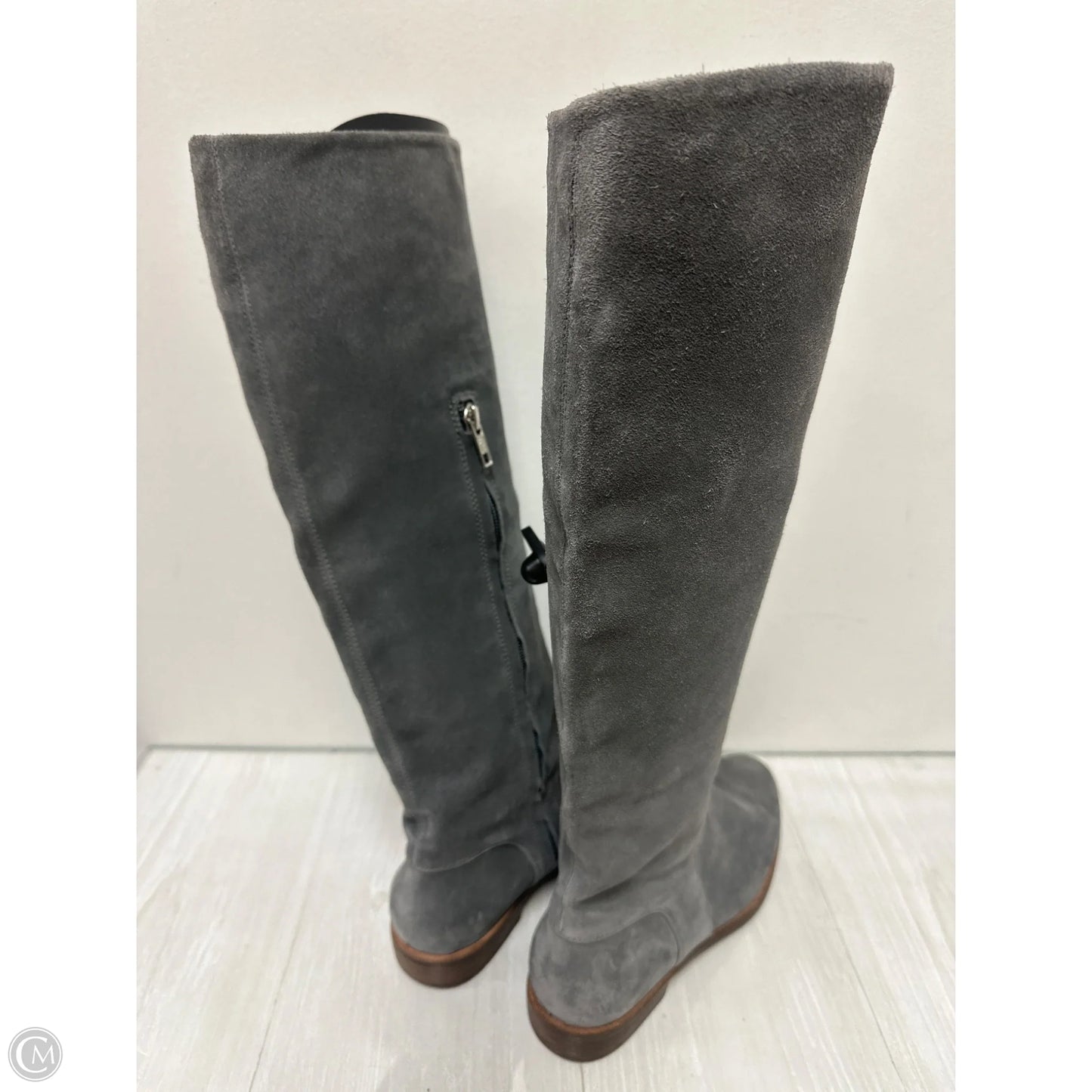 Boots Designer By Ugg In Grey, Size: 8.5