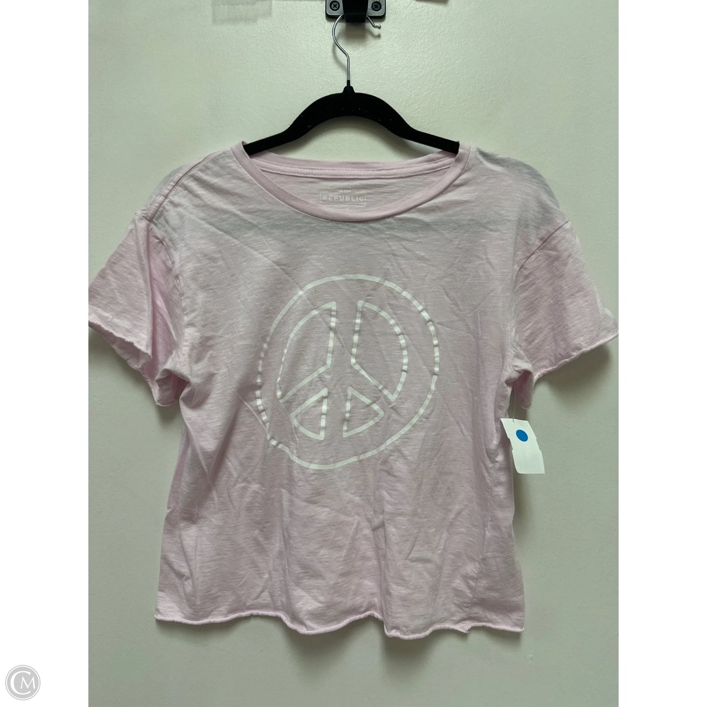 Top Short Sleeve By For The Republic In Pink, Size: S