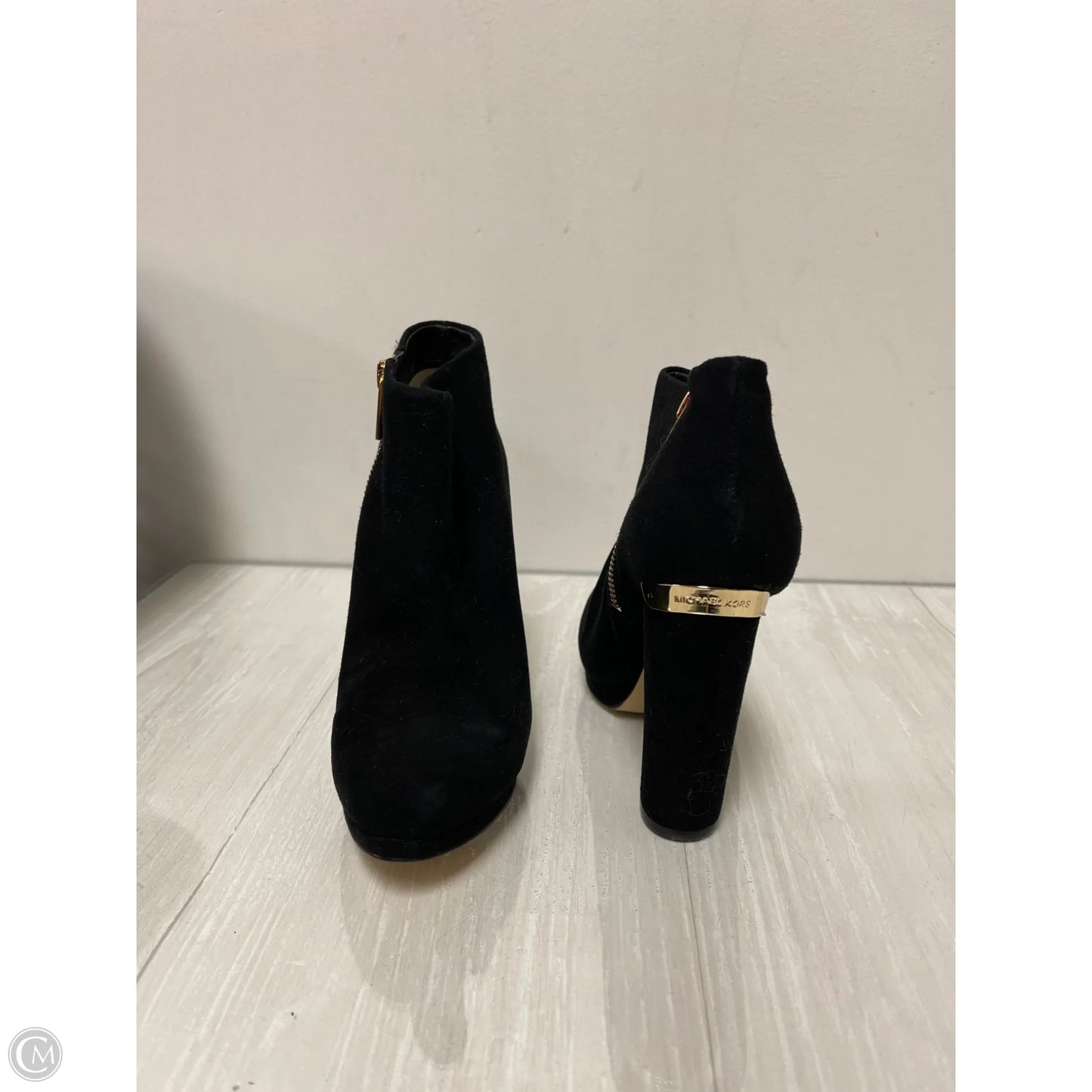 Boots Ankle Heels By Michael By Michael Kors In Black, Size: 5.5