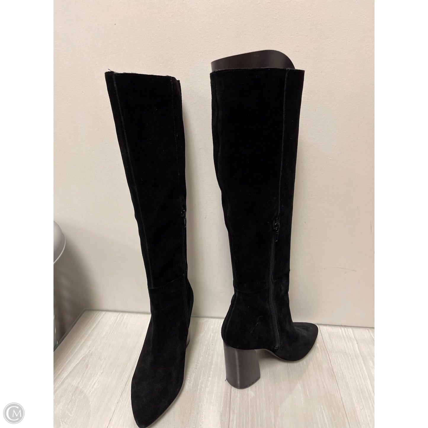 Boots Knee Heels By Steve Madden In Black, Size: 5.5