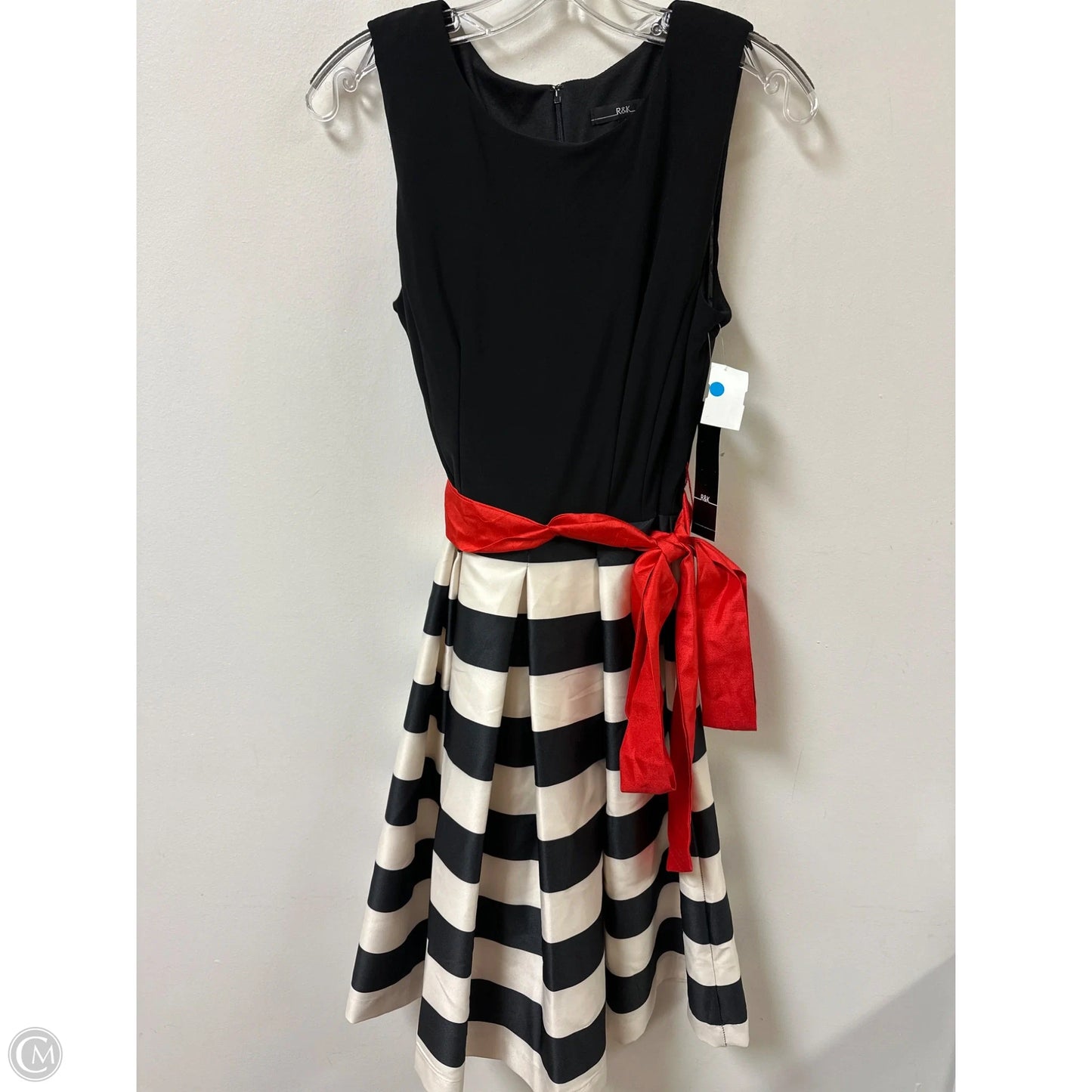 Dress Party Midi By R And K Originals In Striped Pattern, Size: M