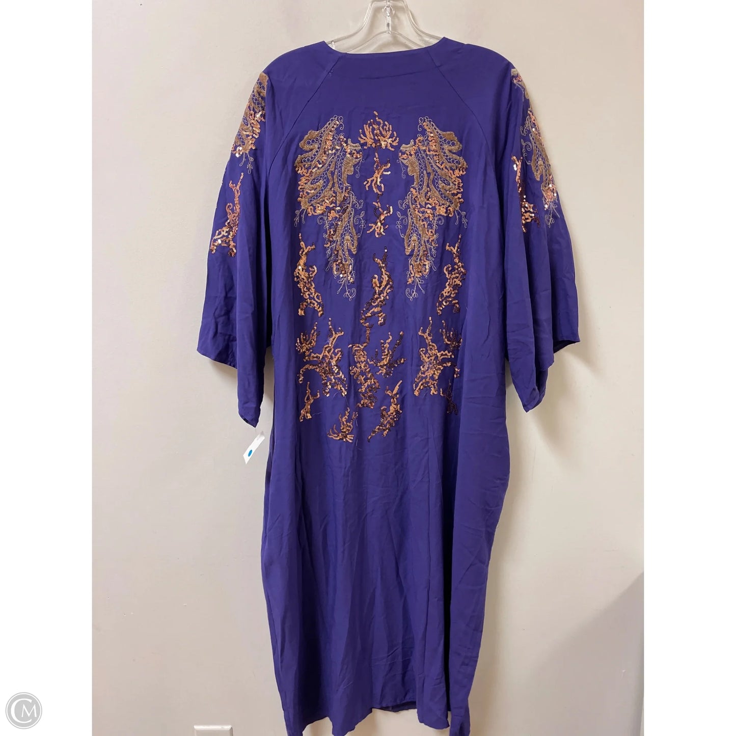 Kimono By Clothes Mentor In Purple, Size: Xl
