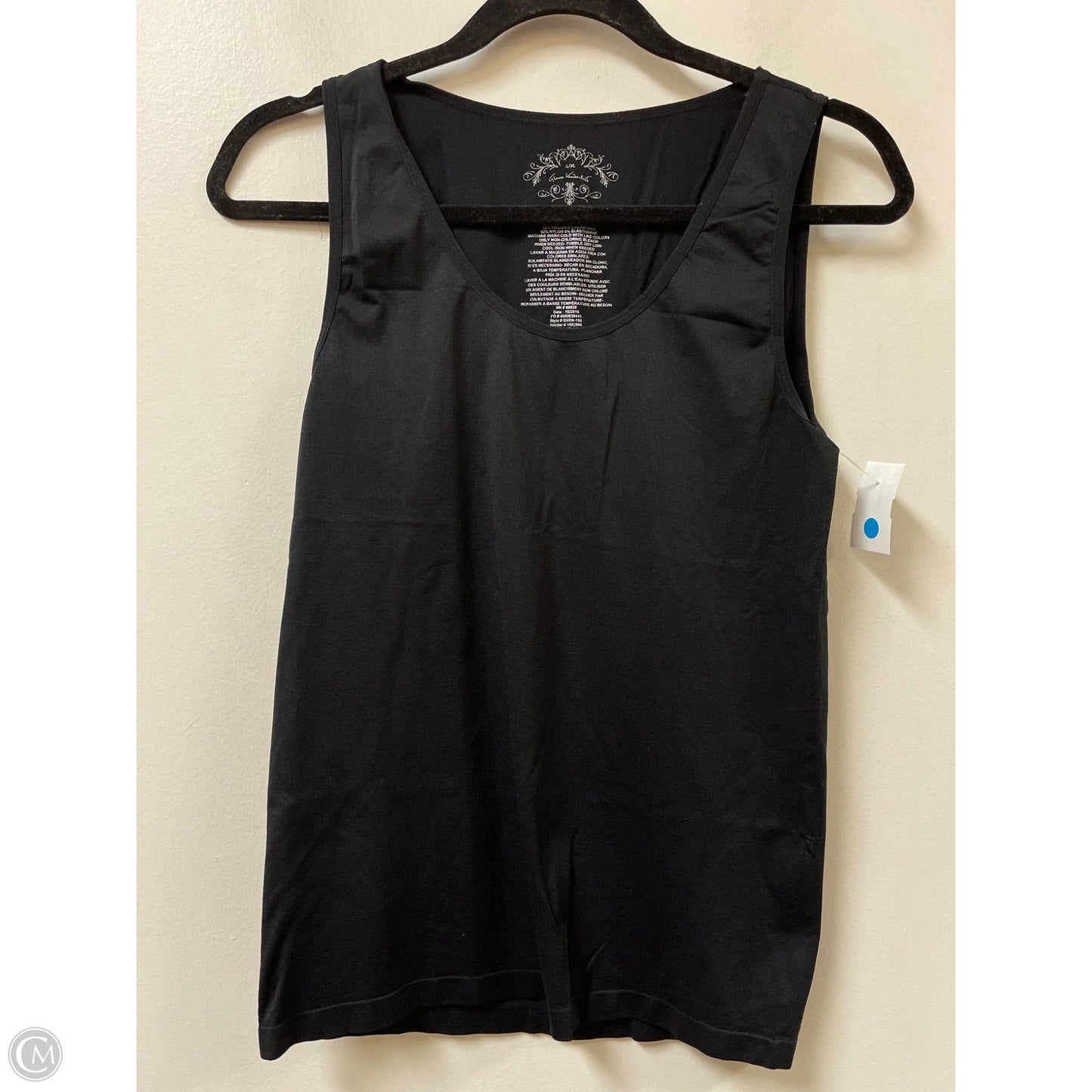 Top Sleeveless By Gloria Vanderbilt In Black, Size: L