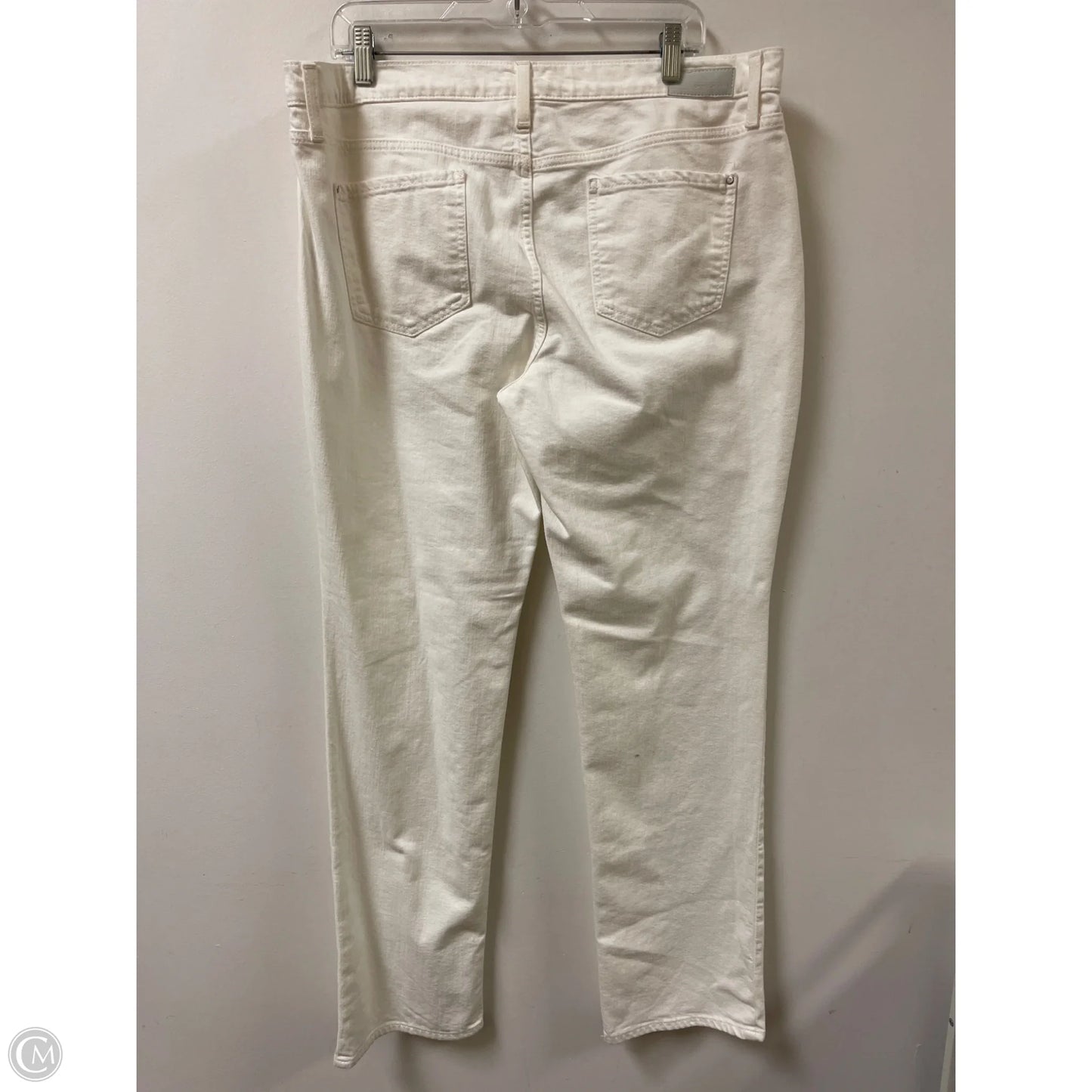 Jeans Straight By Dkny In White, Size: 16