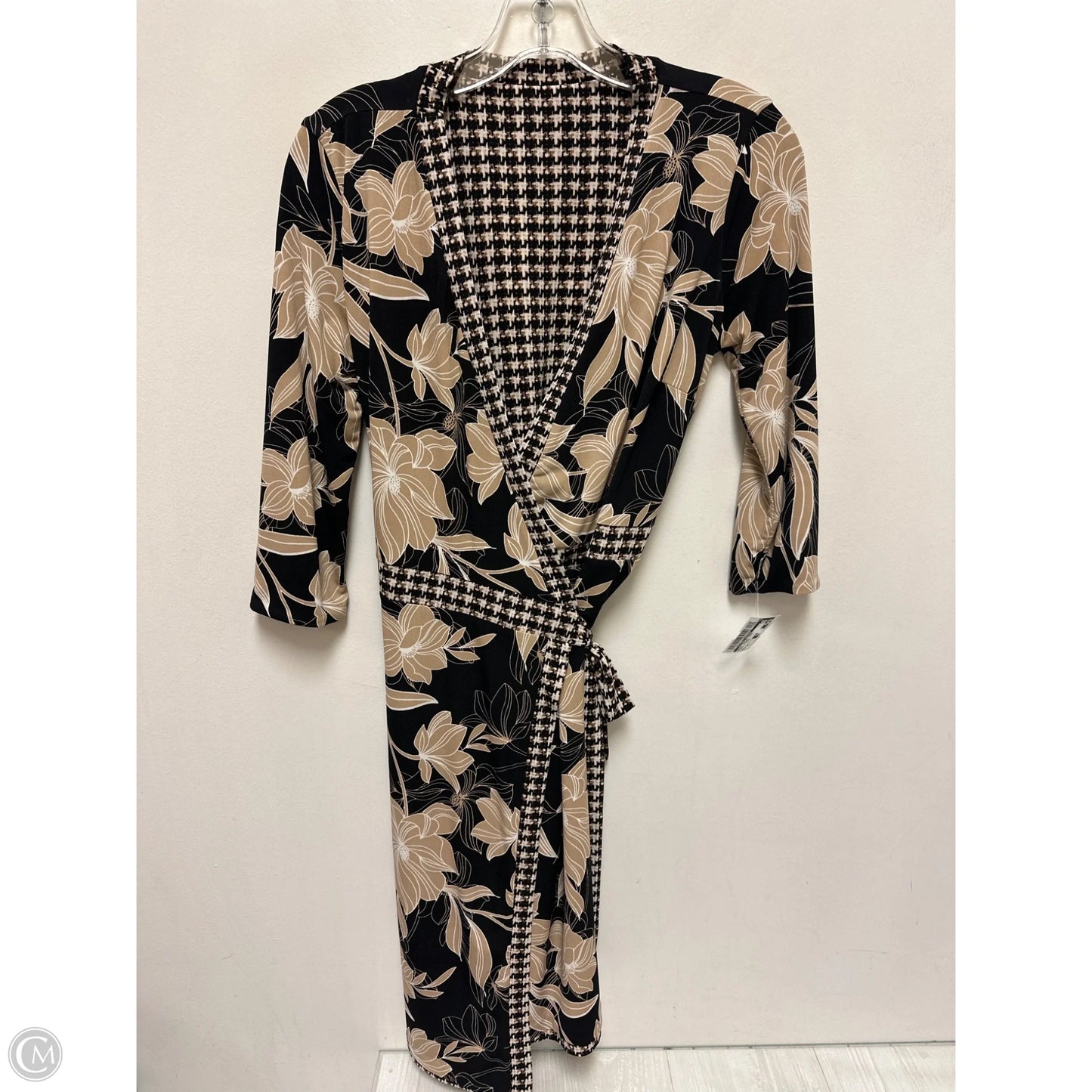 Dress Casual Midi By Clothes Mentor In Black & Brown, Size: Xs